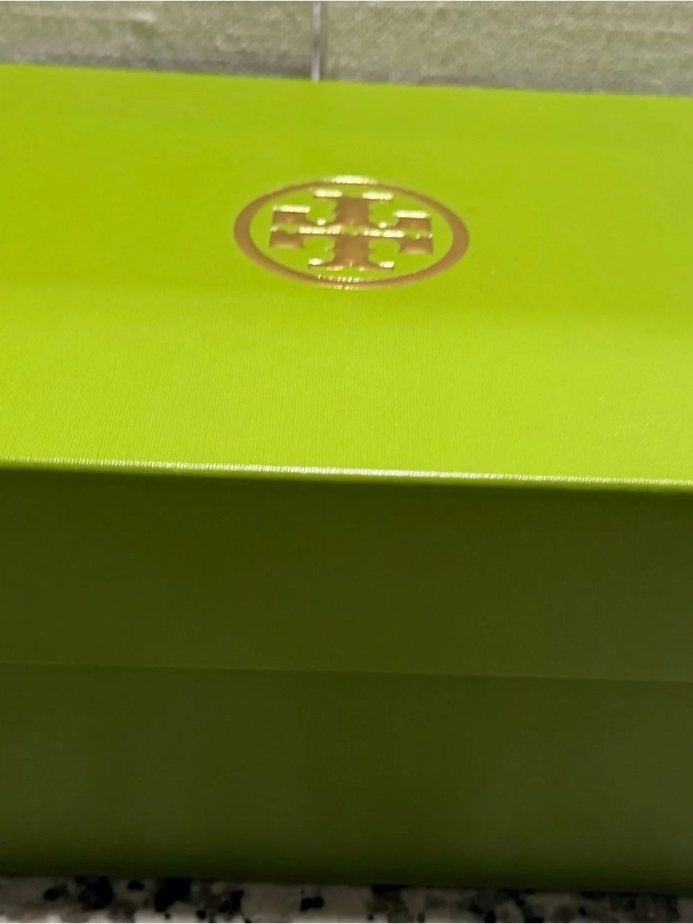 Tory Burch Leather Crystal Embellished Square Toe Ballet Flats (NIB w/ Dust Bag)